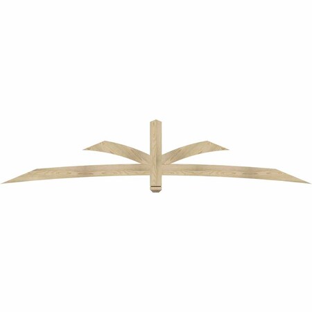 Ekena Millwork Davenport Rough Sawn Timber Gable Bracket, Douglas Fir, 108"W x 22"H x 2"D x 4"F, 5/12 Pitch GBW108X22X0204DAV00RDF